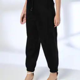 Women Regular Fit Pants with Insert Pockets-image-8