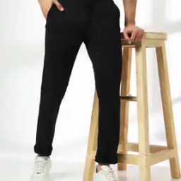 Men Slim Fit Flat-Front Chinos-image-79