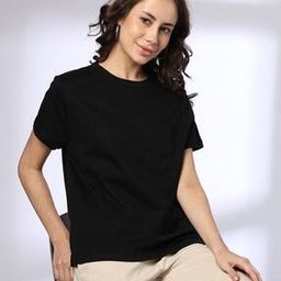 Women Regular Fit Round-Neck Pocket T-Shirt-image-68