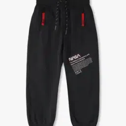 Boys Nasa Print Straight Fit Joggers-image-61