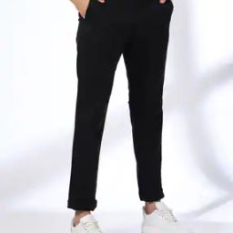 Men Tapered Fit Flat-Front Chinos-image-75