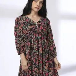 Women Paisley Print Flared Kurti-picture-47