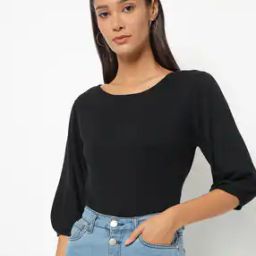 Knitted Round-Neck Pullover-image-11