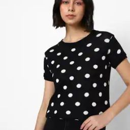 Polka-Dot Crew-Neck Pullover-image-86
