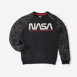 NASA Print Crew-Neck Sweatshirt-43