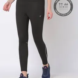 Sports Leggings with Reflective Piping-image-78
