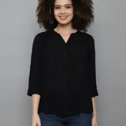 allen solly Women Relaxed Fit V-Neck Top-picture-43