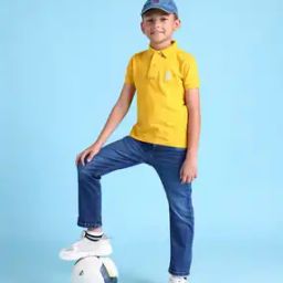 Boys Logo Embroidered Polo T-Shirt-picture-14