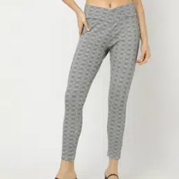 Checked Skinny Fit Flat-Front Trousers-image-97