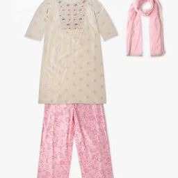 Embroidered Straight Kurta Suit Set-image-84