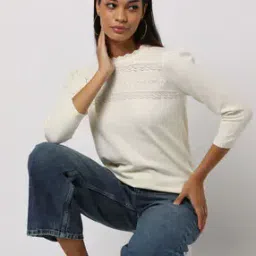 Pullover with Scalloped Neckline-picture-33