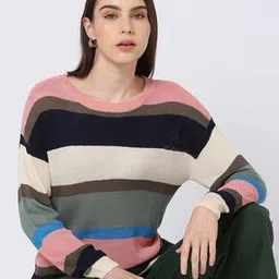 Coloublock Relaxed Fit Pullover-image-40