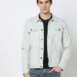 Button-Down Denim Trucker jacket-49