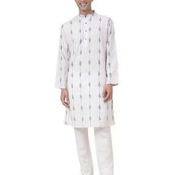 Ikat Print Slim Fit Long Kurta-image-18
