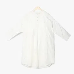 Geometric Print Shirt with Inner-image-7