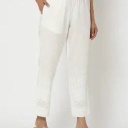 Women Pants with Embroidered Hem-image-29