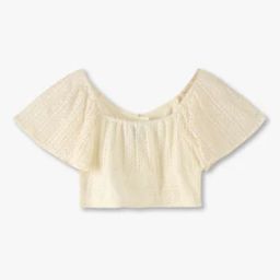 Girls Lace Regular Fit Round-Neck Top-image-52