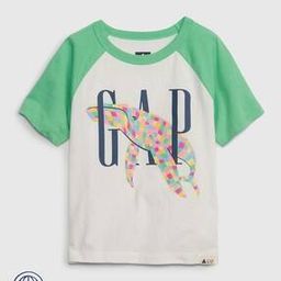 Colorblock Raglan Sleeve Logo T-Shirt-image-99