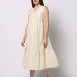 Yarn Dyed Tiered Dress-image-46