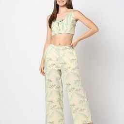 Women Floral Print Top & Pants Co-Ord Set-11