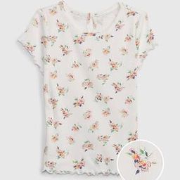 Floral Print Round-Neck Top-image-101