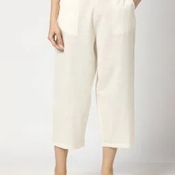 Women Micro Print Palazzos-image-13