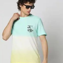 Men Ombre-Dyed Slim Fit Crew-Neck T-Shirt-picture-12