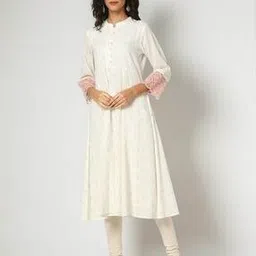 krita Women Woven Flared Kurta-picture-14