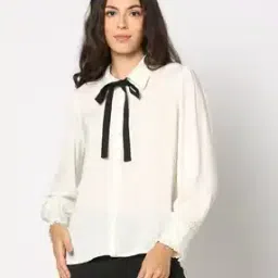 Women Regular Fit Button-Down Top-image-11