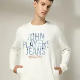 Men Logo Print Slim Fit Sweatshirt-image-86