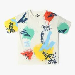 Boys Printed Relaxed Fit Cotton Crew-Neck T-Shirt-image-25