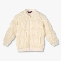 Girls Patterned Regular Fit Zip-Front Bomber Jacket-image-82