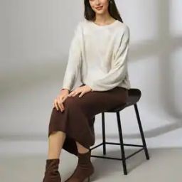 Women Geometric Pattern Relaxed Fit Pullover-picture-34