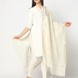 Women Banarasi Dupatta with Floral Woven Motifs-picture-36
