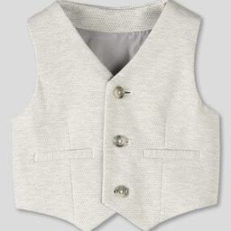 Patterned Waistcoat with Welt Pockets-image-60
