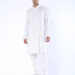 samav Men Printed Slim Fit Kurta-picture-34