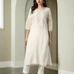 Women Embroidered Straight Kurta-98