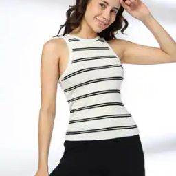 Women Striped Slim Fit Top-image-45