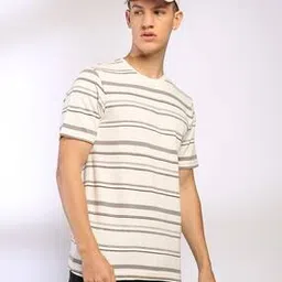 Men Striped Regular Fit Crew-Neck T-Shirt-image-89