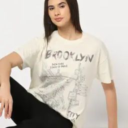 Women Graphic Print Crew-Neck T-Shirt-image-101