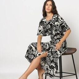 Women Floral Print A-Line Dress-51