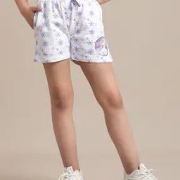Girl Graphic Print Regular Fit Shorts-image-51