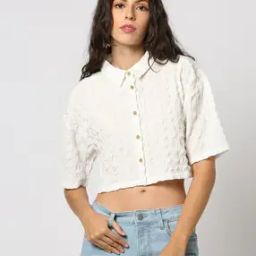 Women Patterned Regular Fit Shirt with Flap Pockets-picture-16