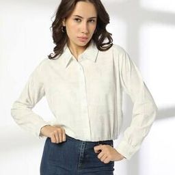 Women Typographic Print Regular Fit Shirt-image-86