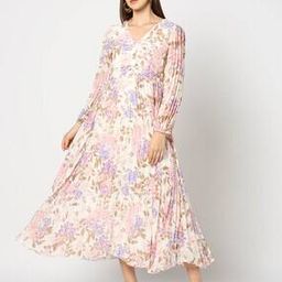 Women Floral Print A-Line Dress-29