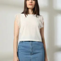 Women Striped Top with Ruffled Sleeves-image-41