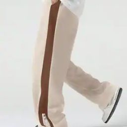 Men Colour-block Track Pants-image-4