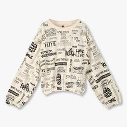 Girls All-Over Print Relaxed Fit Cotton Sweatshirt-image-45