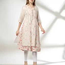 Women Embroidered Layered Kurta-image-13