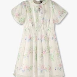 Girls Floral Print Fit & Flare Dress-image-32